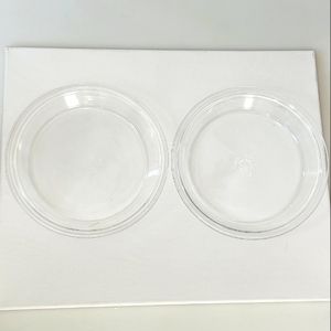 Set of 2 Vintage Pyrex‎ Clear Glass  Pie Dish 9in Made in USA 209